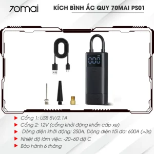 Kích bình ắc quy 70mai PS01