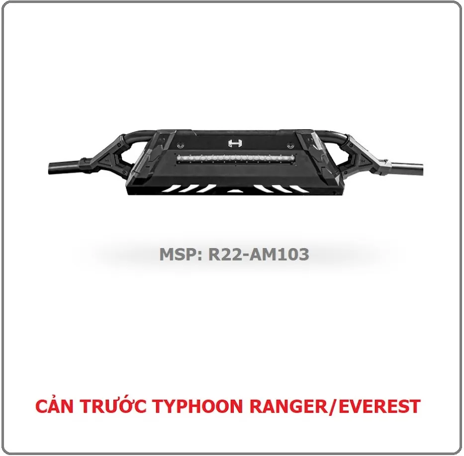 cản trước typhoon am103 cho ford ranger 2022+ và ford everest 2022+
