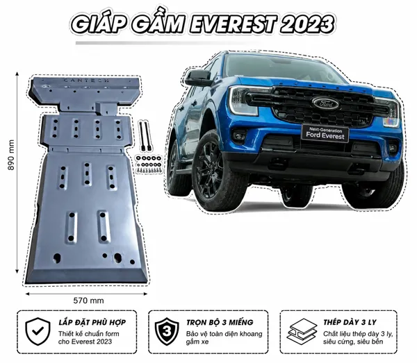 giáp gầm everest 2023 chính hãng